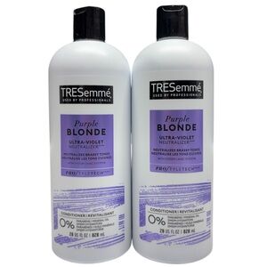 (2) Tresemme Purple Blonde Ultra Violet Neutralizer Conditioner 28oz JUMBO